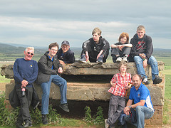 Group photo atop Brean Down