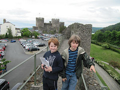 Castle walls at Conwy